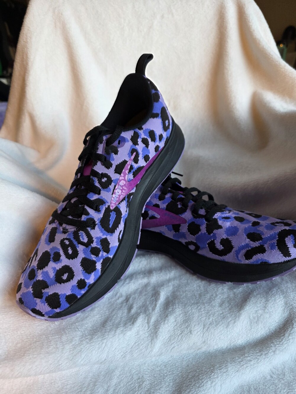 Brooks REVEL 5 Purple Print/black Leopard Print